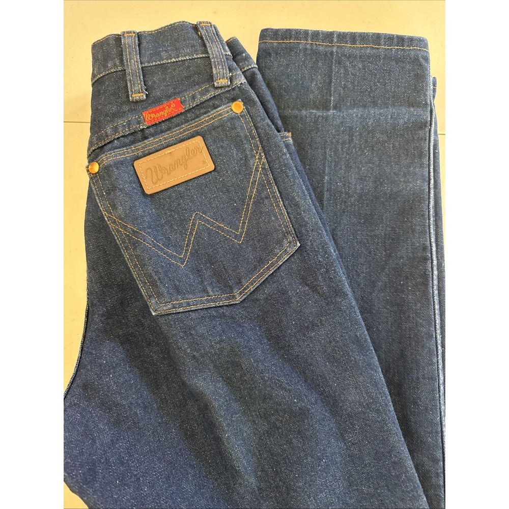 Women's WRANGLER 80's  straight leg‎ 4 X W 34 (24X33.5) Jeans Western USA